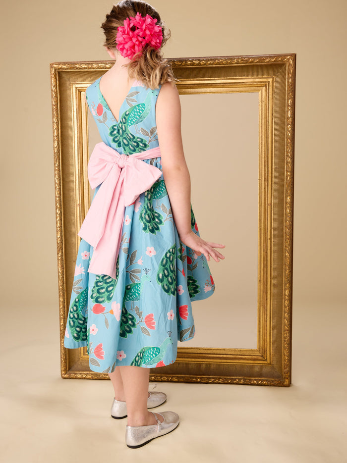 Sleeveless Hi-Lo Sash Dress