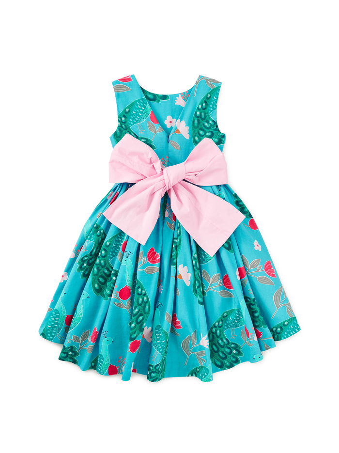 Sleeveless Hi-Lo Sash Dress