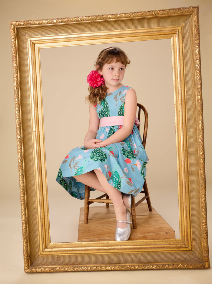 Sleeveless Hi-Lo Sash Dress
