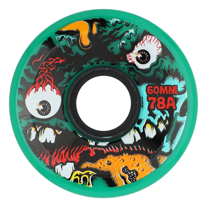 SLIME BALLS ROSKOPP FACE TWO REISSUE OG SLIME GREEN WHEELS (60MM/78A)