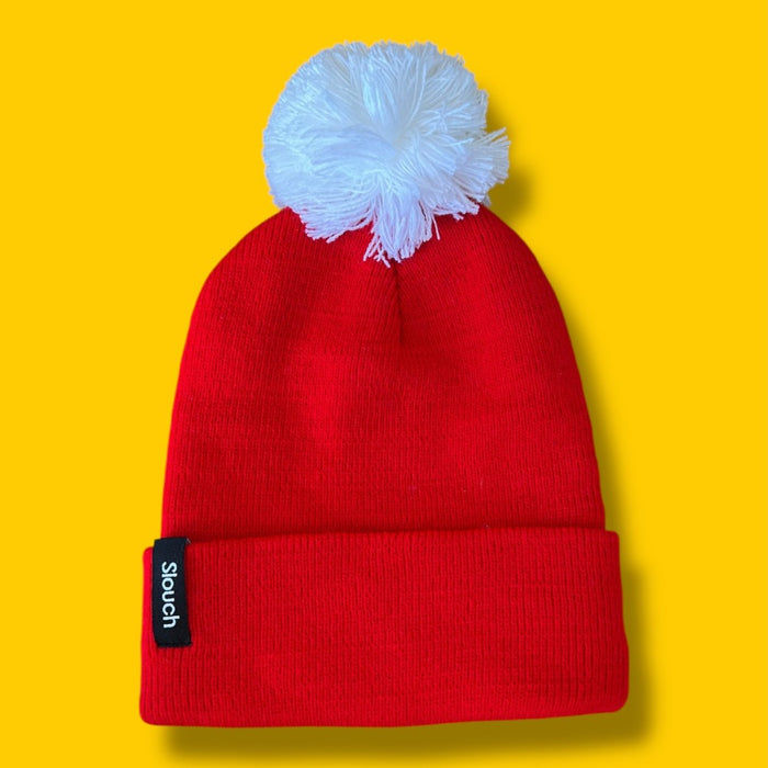 Slouch Red Knit Hat