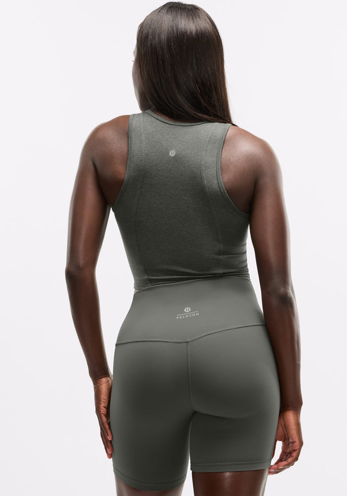 Softy Suedey Crewneck Cropped Tank Top