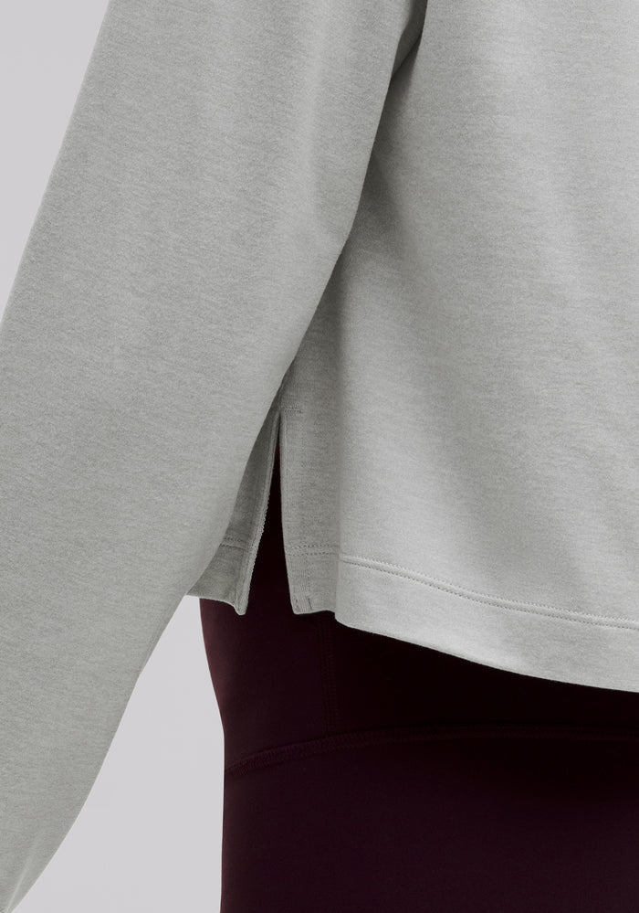 Softy Suedey Relaxed Boatneck Long-Sleeve Shirt