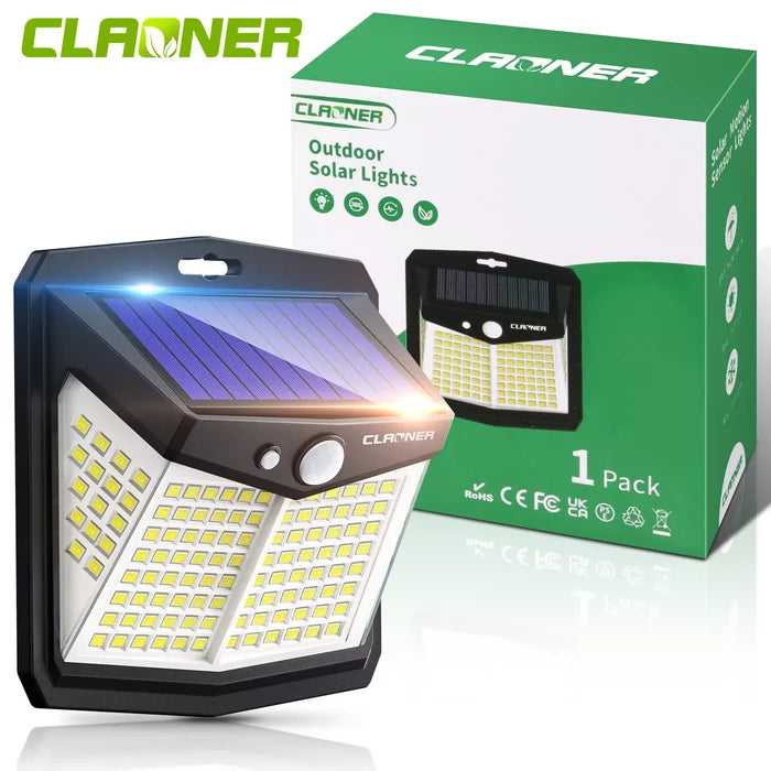 Solar Power Outdoor Wall Lamp With Sensor