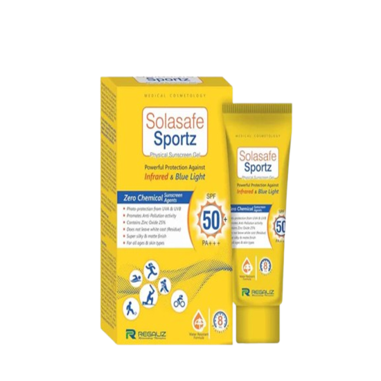 Solasafe Sportz Sunscreen Gel Spf 50+ Pa+++ 50gm