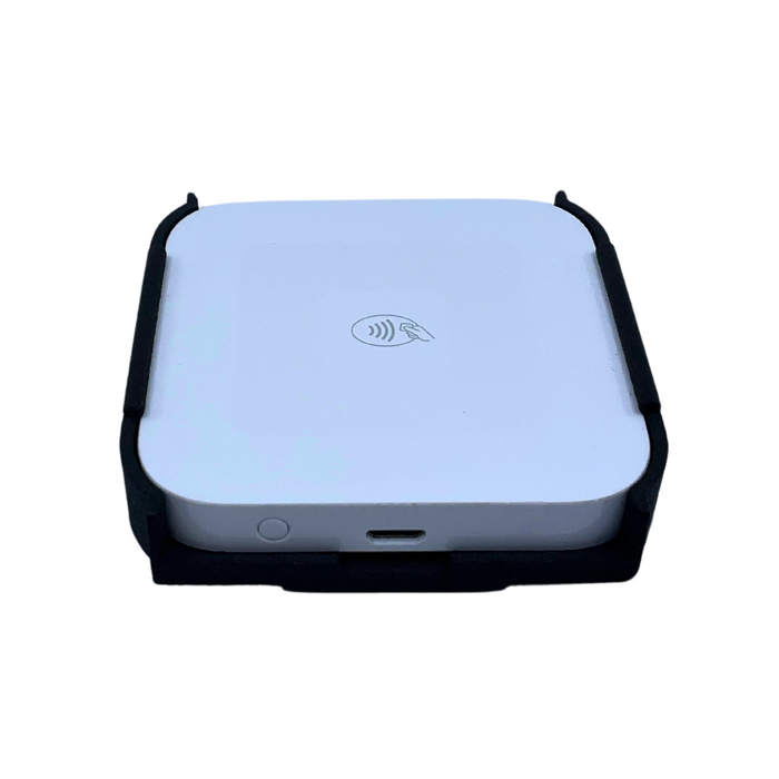 Square Reader securely held in HPI Low Profile Sled designed for OtterBox uniVERSE cases