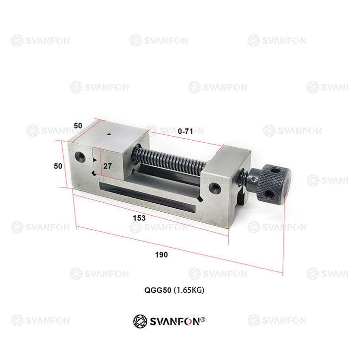Stainless steel benchtop drill mill vise 2 inch