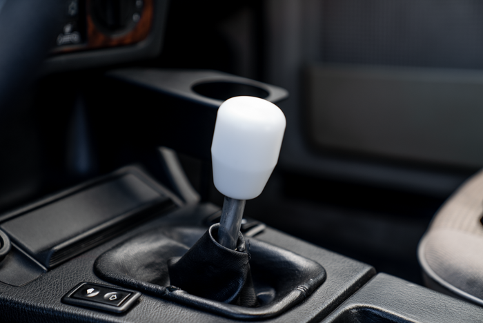 Standard Delrin Shift Knob for BMW E21, E28, E30, E34, E36, E46-Shifter Accessories-grip-drift-Recessed Option-No Emblem-Black-Garagistic-bmw