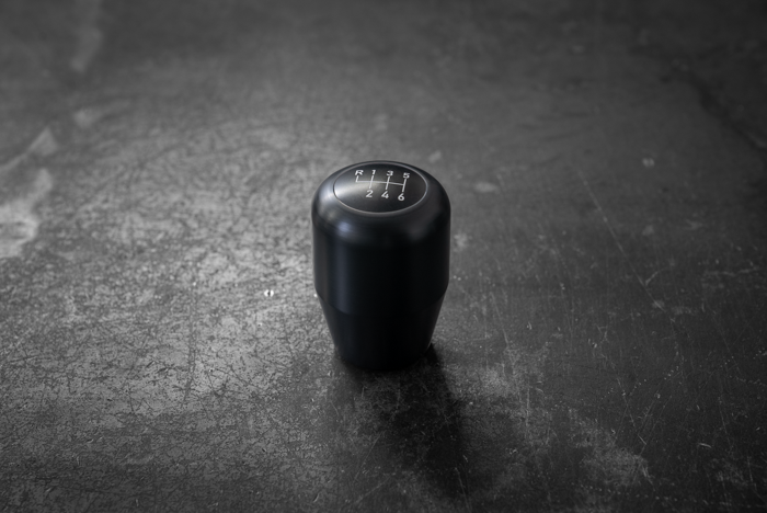 Standard Delrin Shift Knob for BMW E21, E28, E30, E34, E36, E46-Shifter Accessories-grip-drift-Recessed Option-6 Speed Emblem-Black-Garagistic-bmw