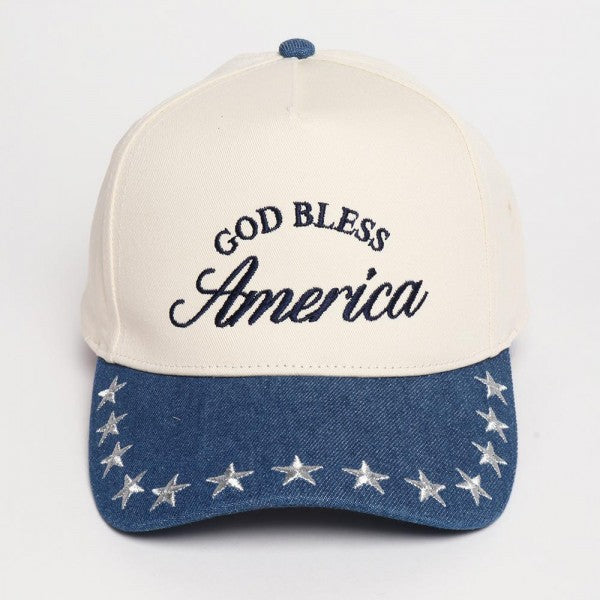 Star Embroidered Americana Hat