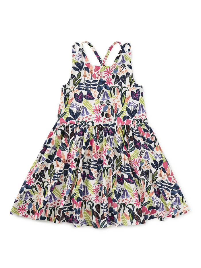 Strappy Back Skirted Dress