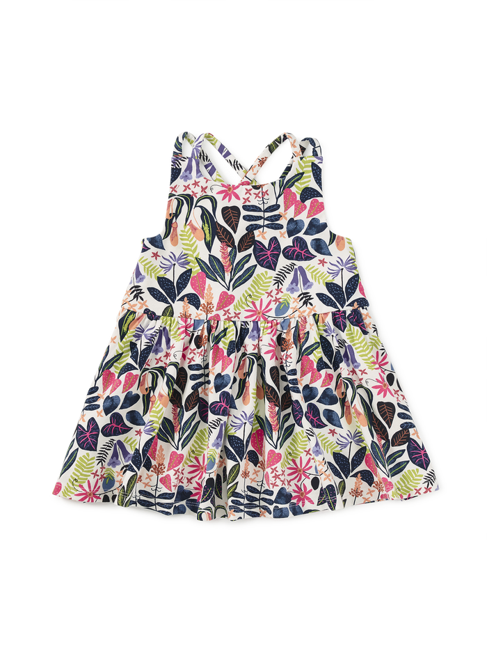 Strappy Back Skirted Dress
