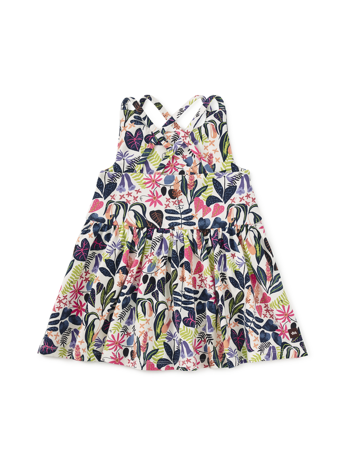 Strappy Back Skirted Dress