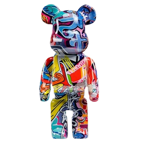 Street Art Bear Figurine