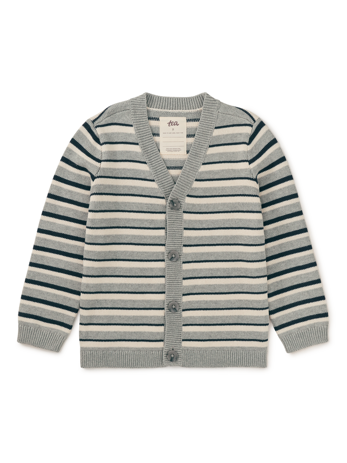 Striped Sweater Cardigan