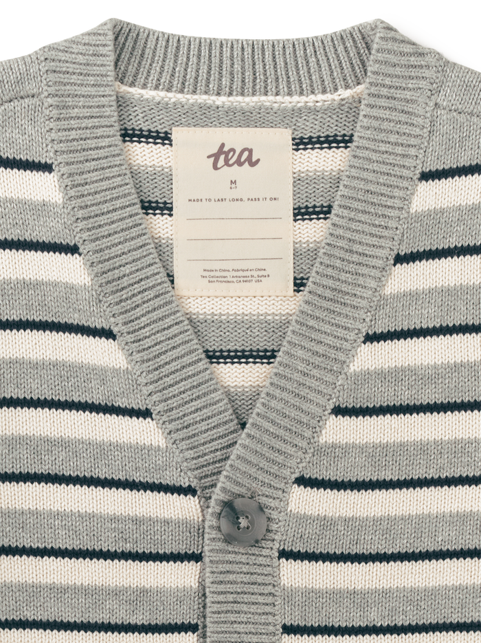 Striped Sweater Cardigan