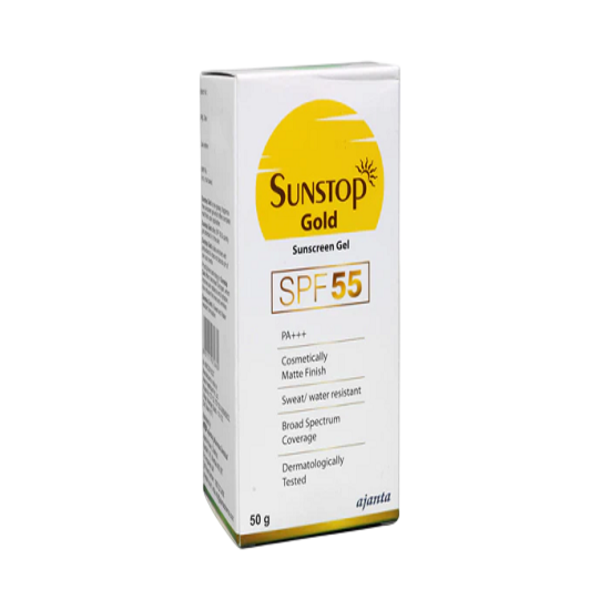 SunStop Gold Sunscreen Gel SPF 55 PA+++, 50GM