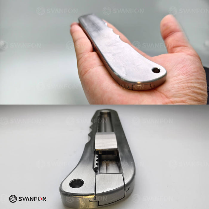 Stainless Steel CNC Art Utility Knife Holder(Without Blade) - SvanFon Mini Metal Mechanical Models