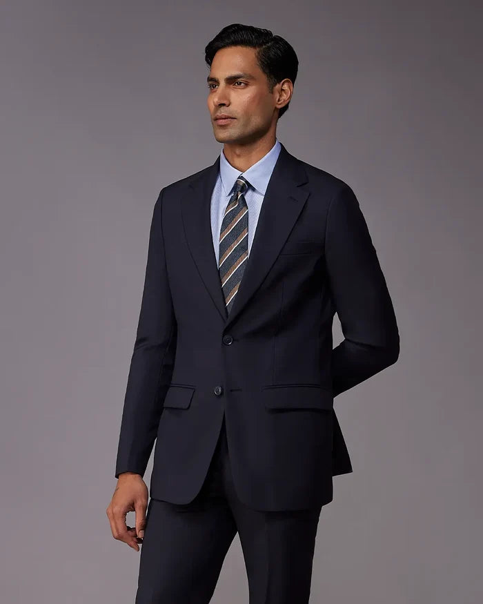 The Astor Structured Suit - Navy