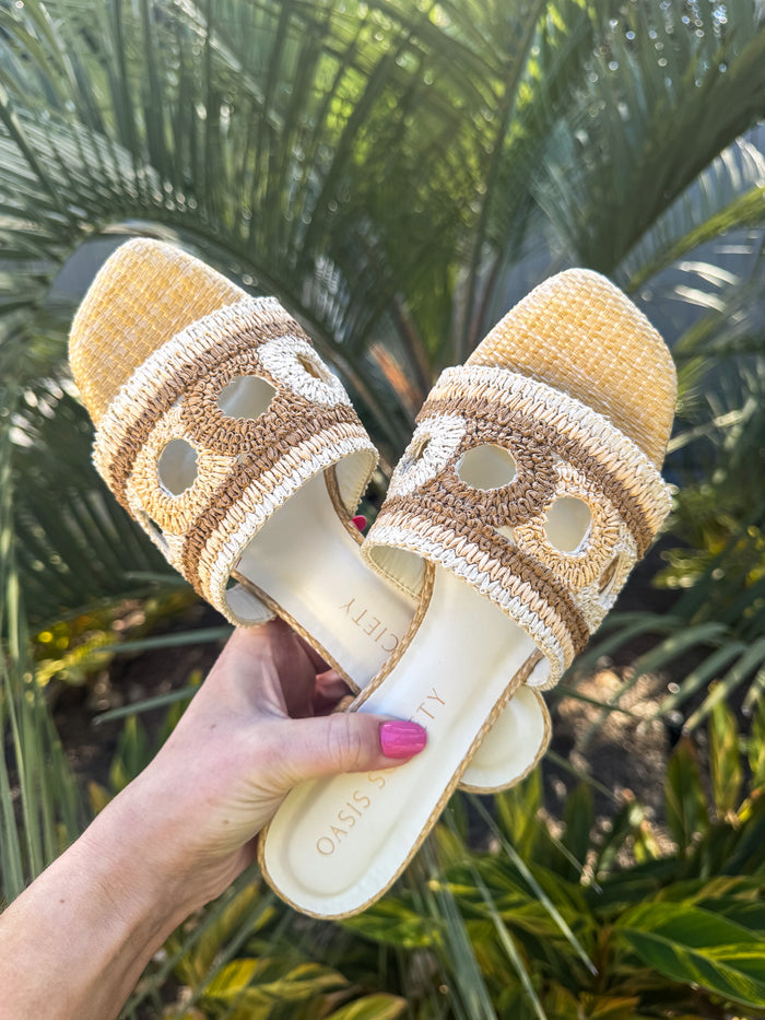 The Gia Raffia Mule