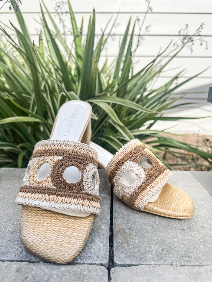 The Gia Raffia Mule