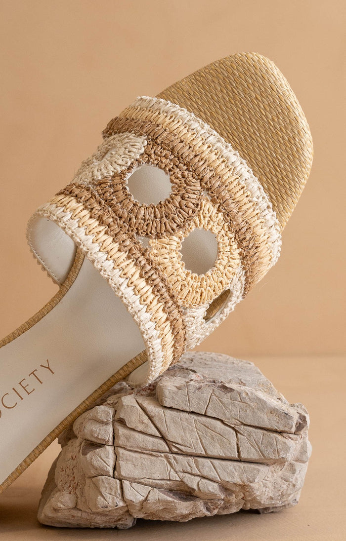 The Gia Raffia Mule
