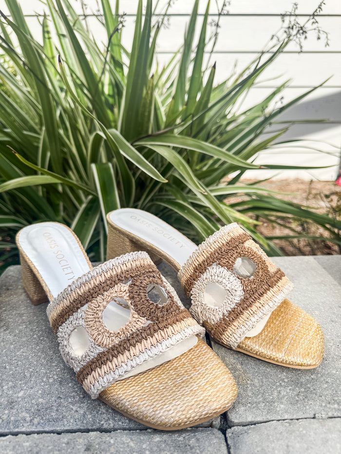 The Gia Raffia Mule