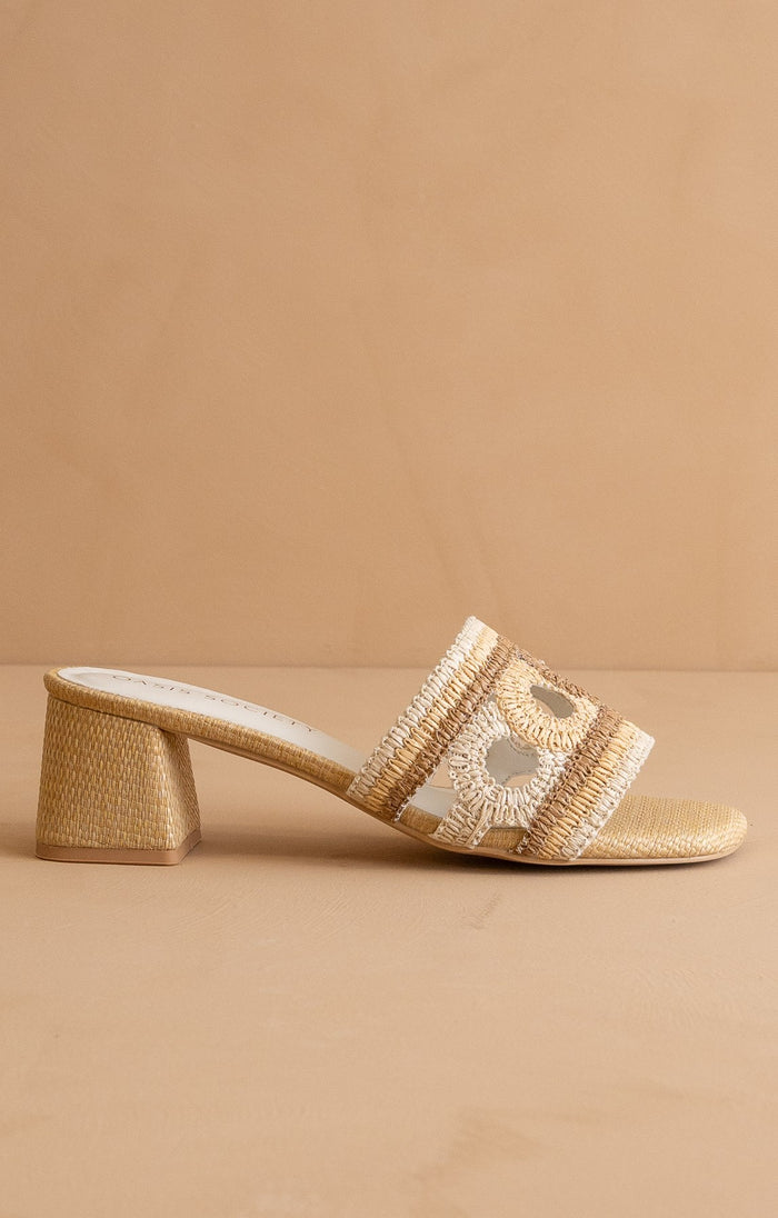 The Gia Raffia Mule