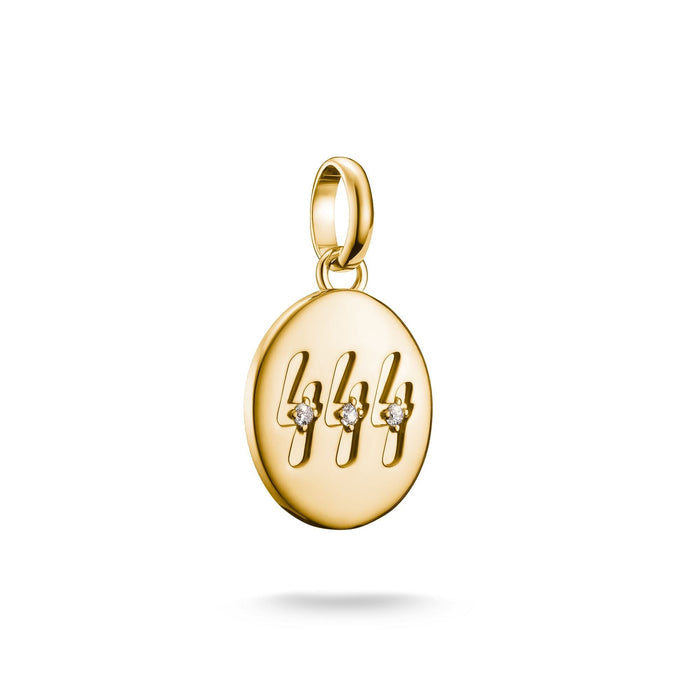 THOMAS SABO Connect Charm angel number 444 with stones Gold