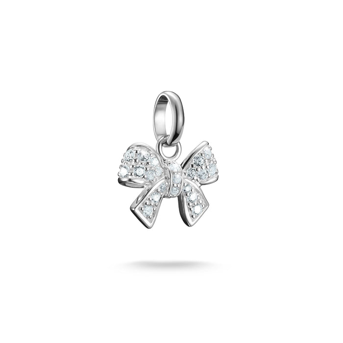 THOMAS SABO Connect Charm bow with stones in Silver
