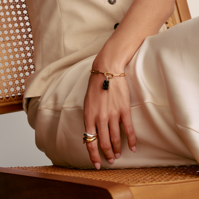 THOMAS SABO Connect Charm bracelet Paperclip Gold