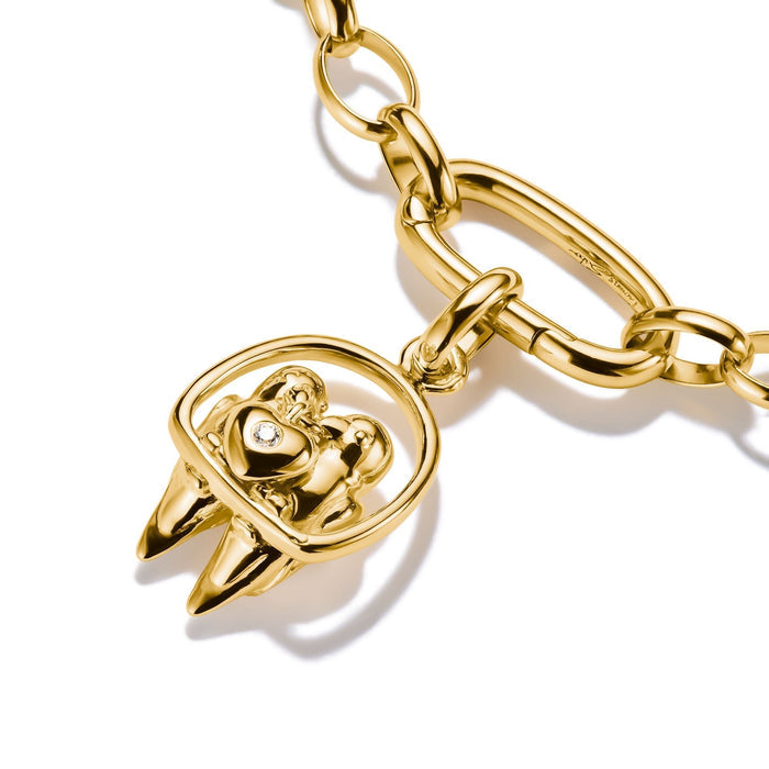 THOMAS SABO Connect Charm lovebirds Gold