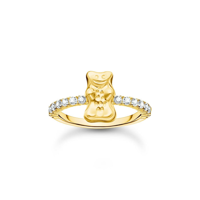 THOMAS SABO Ring with Gold HARIBO goldbear and zirconia