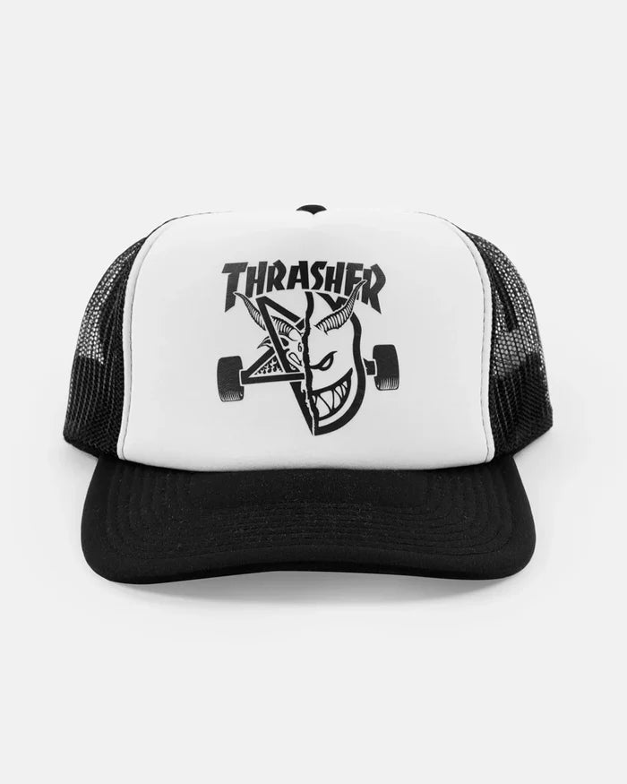 THRASHER X SPITFIRE THRASH & BURN TRUCKER HAT