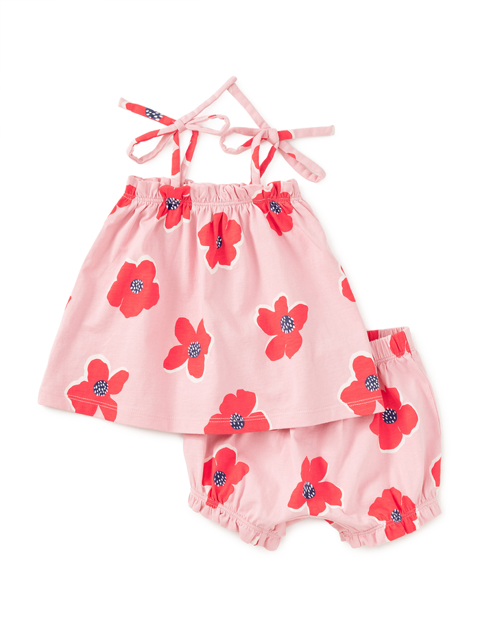 Tie Shoulder Baby Set