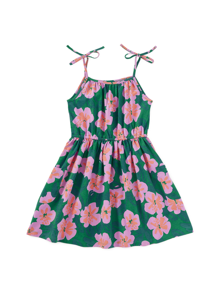 Tie Shoulder Twirl Dress