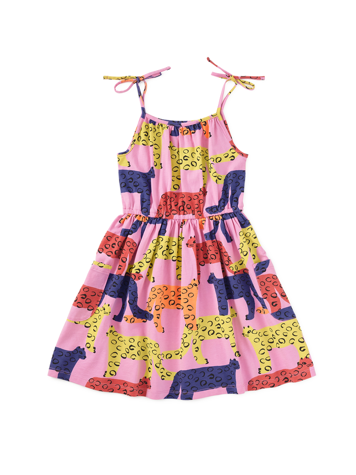Tie Shoulder Twirl Dress
