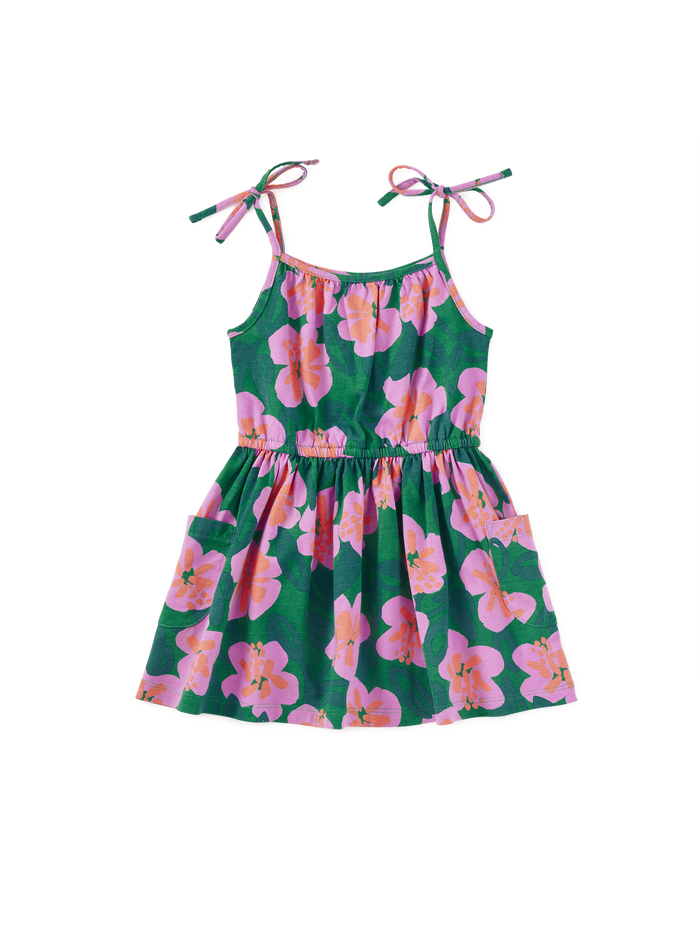 Tie Shoulder Twirl Dress