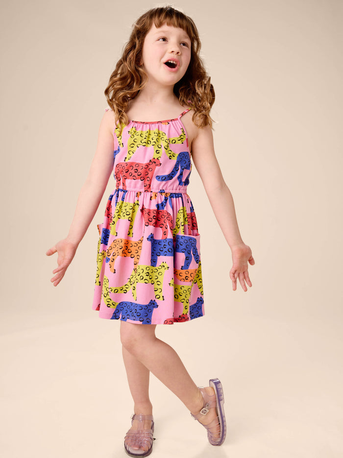 Tie Shoulder Twirl Dress