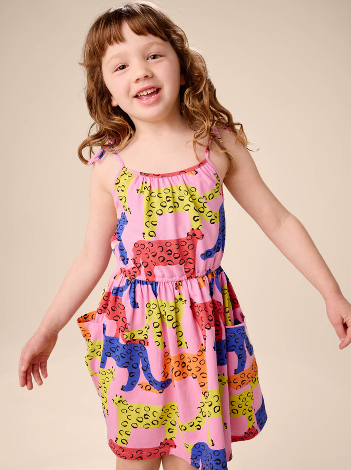 Tie Shoulder Twirl Dress