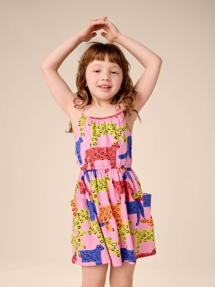 Tie Shoulder Twirl Dress