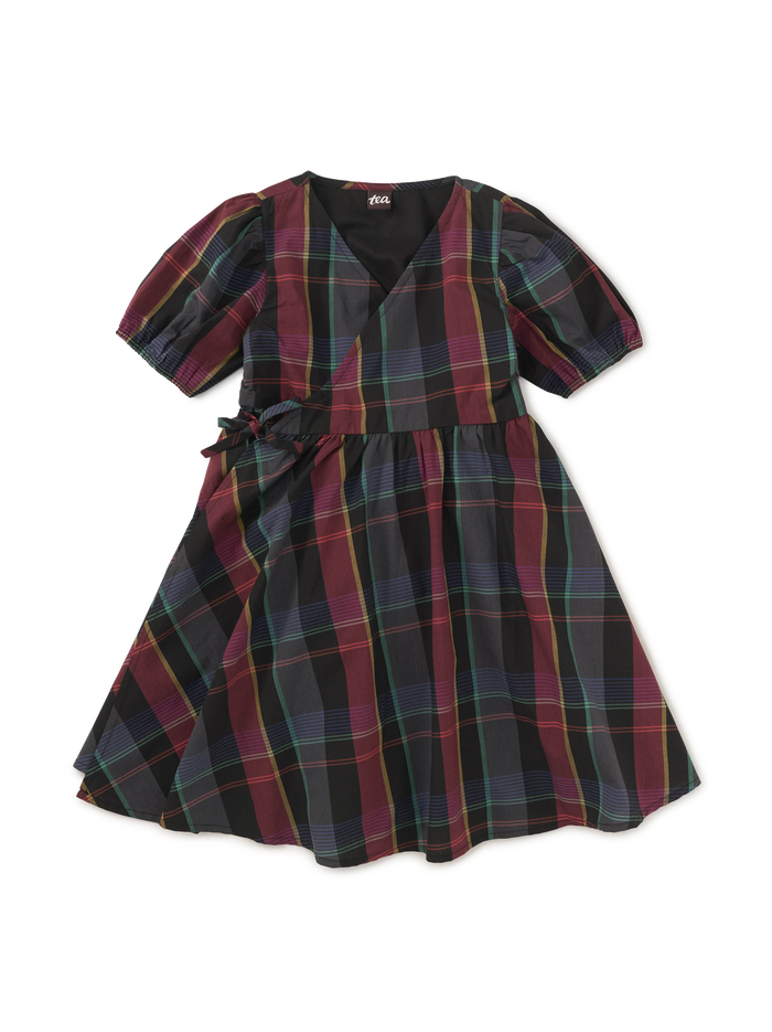 Tie Wrap Neck Dress