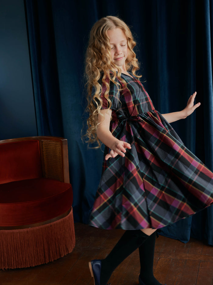 Tie Wrap Neck Dress
