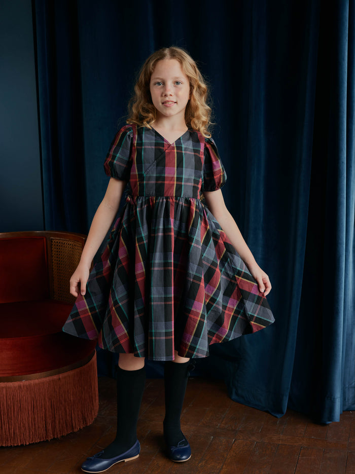 Tie Wrap Neck Dress