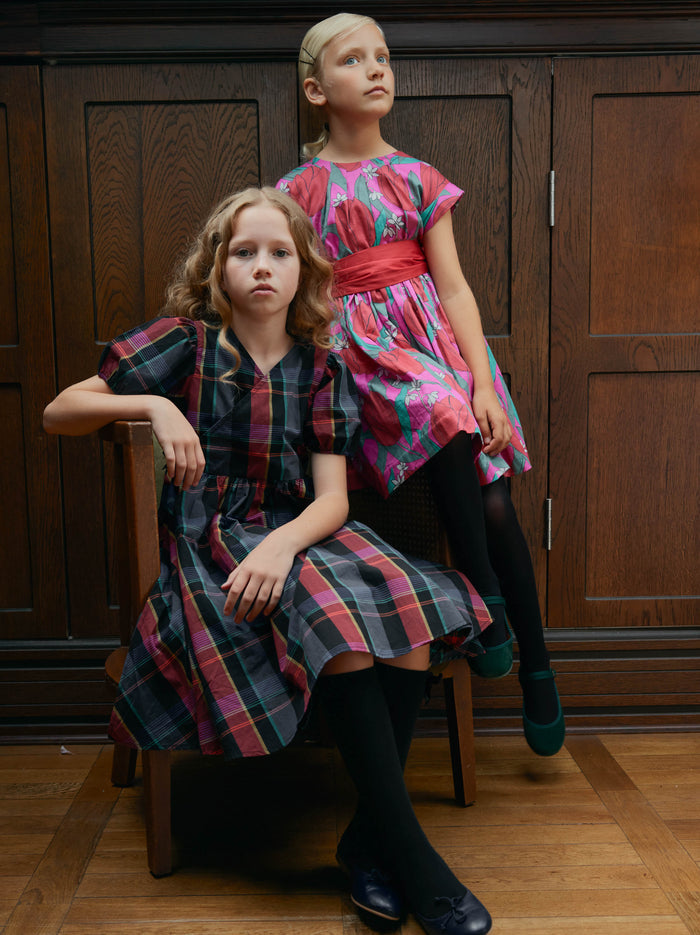 Tie Wrap Neck Dress