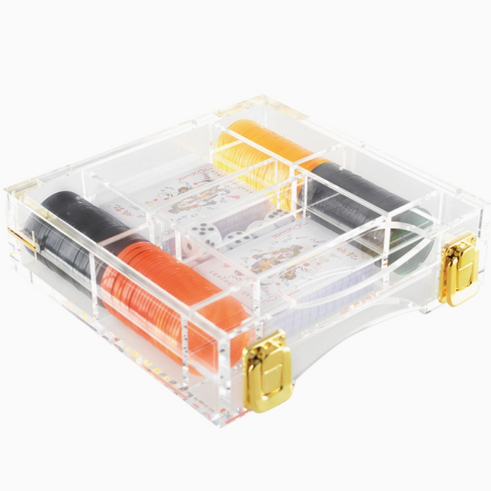 Travel Acrylic Poker Game