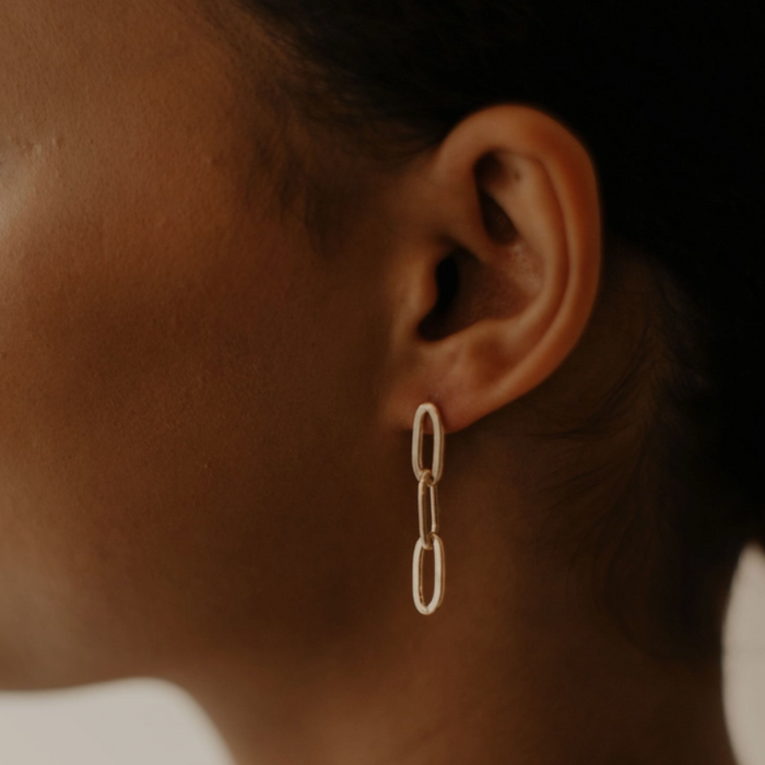 Triple Paperclip Studs