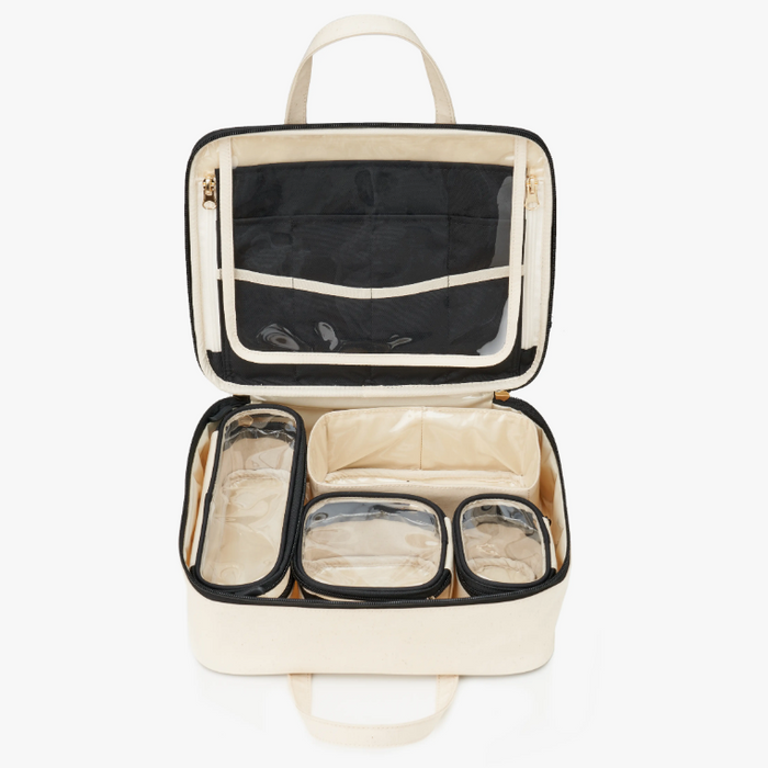Vanna Canvas Makeup Organizer Case