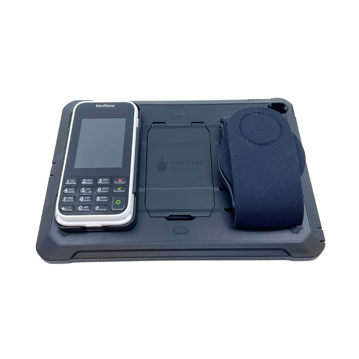 Verifone e285 Payment terminal sled holder on a tablet
