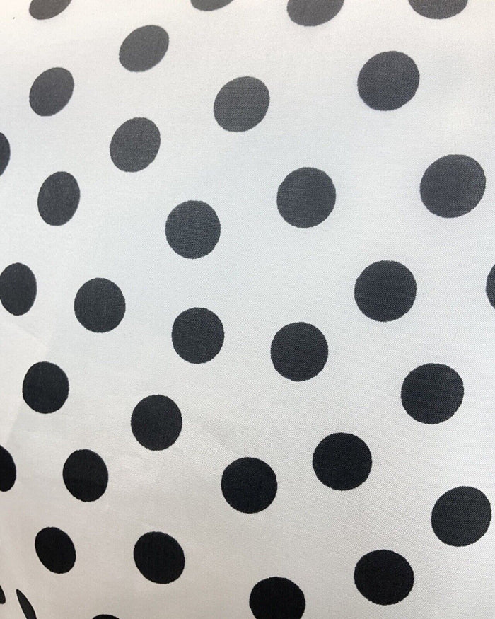 VINTAGE 60s 70s WHITE BLACK RED POLKA-DOT SPOTTED DAGGER SHIRT DRESS 14 16